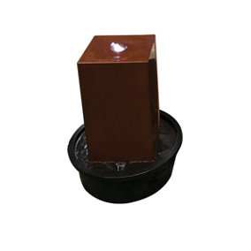 Aqua Creations Dhaka Stainless Steel Mains Plugin Powered Water Feature with Protective Cover