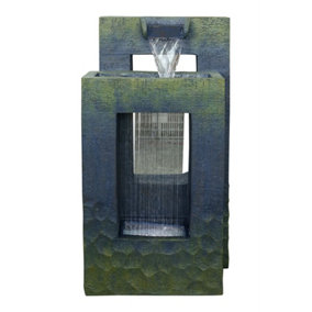 Aqua Creations Eastbourne Rain Effect Solar Water Feature with Protective Cover