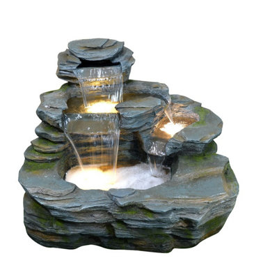 Aqua Creations Erin Sphere Fountain Mains Plugin Powered Water Feature with Protective Cover