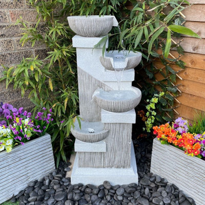 Aqua Creations Falmouth Pouring Bowls Mains Plugin Powered Water Feature