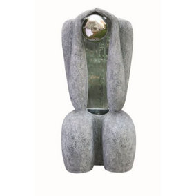 Aqua Creations Granite Sitting Man 1 S/S Sphere Mains Plugin Powered Water Feature with Protective Cover