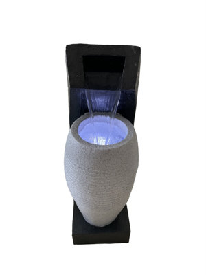 Aqua Creations Greenock Cascade Solar Water Feature with Protective Cover