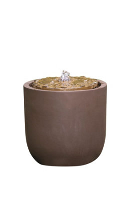 Aqua Creations Hounslow Bubbling Pot Mains Plugin Powered Water Feature with Protective Cover