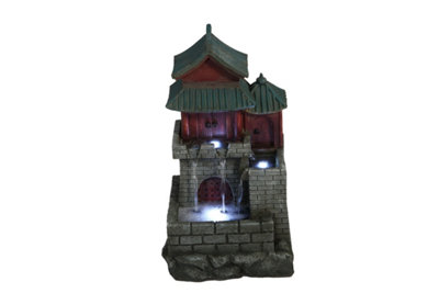 Aqua Creations Japanese House Mains Plugin Powered Water Feature with Protective Cover