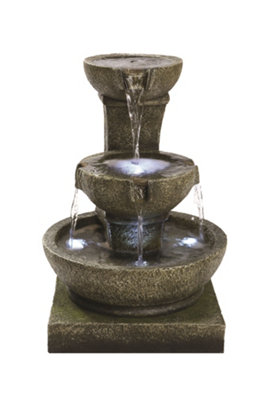 Aqua Creations Jersey Spilling Bowls Mains Plugin Powered Water Feature with Protective Cover