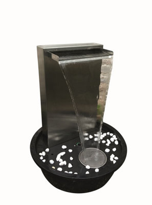 Aqua Creations Karachi Stainless Steel Mains Plugin Powered Water Feature