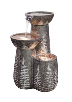 Aqua Creations Kendal Pouring Bowls Solar Water Feature with Protective ...