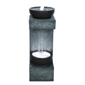 Aqua Creations Kendrick Rain Effect Mains Plugin Powered Water Feature with Protective Cover