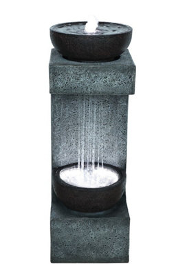 Aqua Creations Kendrick Rain Effect Mains Plugin Powered Water Feature with Protective Cover