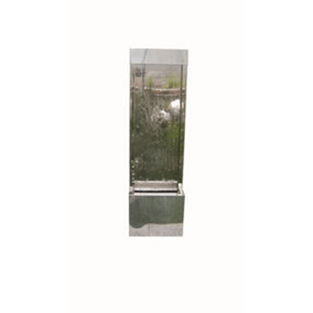 Aqua Creations Kiev Stainless Steel Mains Plugin Powered Water Feature with Protective Cover