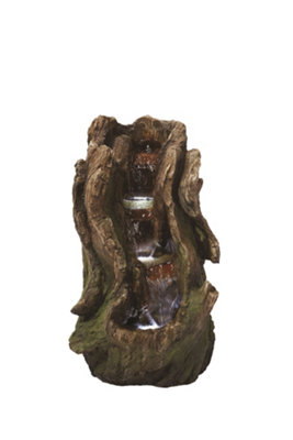 Aqua Creations Lakeland Woodland Falls Solar Water Feature with Protective Cover