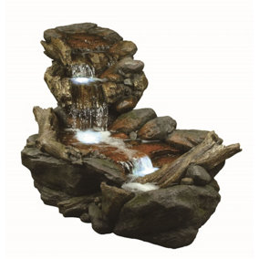 Aqua Creations Large Boulder River Falls Mains Plugin Powered Water Feature