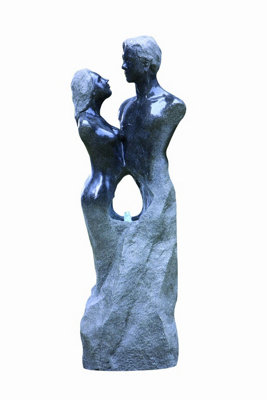 Aqua Creations Loving Granite Couple Mains Plugin Powered Water Feature