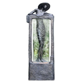 Aqua Creations Monetta Granite Lady Mains Plugin Powered Water Feature with Protective Cover
