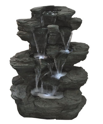 Aqua Creations Pine Lake Slate Falls Solar Water Feature