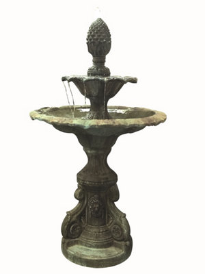 Aqua Creations Register 2 Tier Fountain Mains Plugin Powered Water Feature