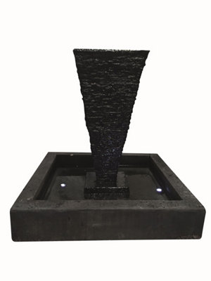 Aqua Creations Saqqara Fountain Mains Plugin Powered Water Feature with Protective Cover
