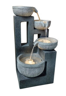 Aqua Creations Sidmouth 4 Bowl Mains Plugin Powered Water Feature