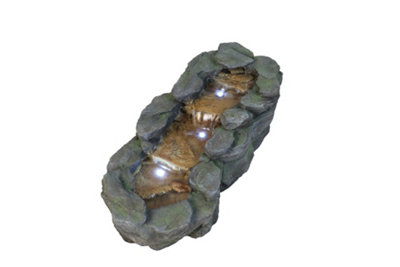 Aqua Creations Small Slate River Mains Plugin Powered Water Feature with Protective Cover