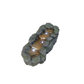 Aqua Creations Small Slate River Mains Plugin Powered Water Feature with Protective Cover