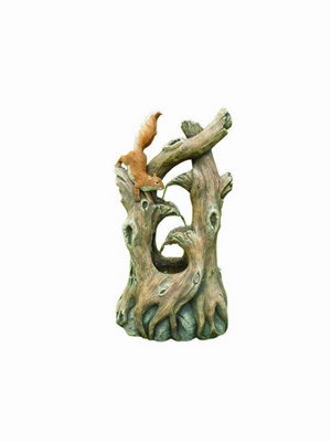 Aqua Creations Squirrel on Branches Mains Plugin Powered Water Feature