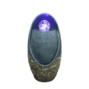 Aqua Creations Straiton Spinning Ball Mains Plugin Powered Water Feature with Protective Cover