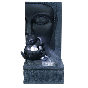 Aqua Creations Tranquil Buddha Wall Mains Plugin Powered Water Feature with Protective Cover