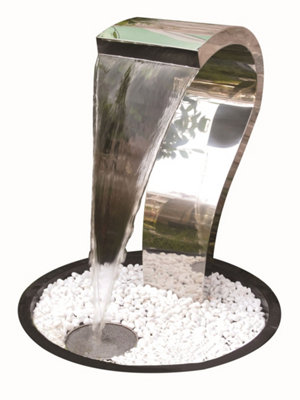 Brushed Steel Sphere Water Feature At Archie Lopez Blog