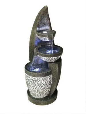 Aqua Creations Utah Sail Fountain Mains Plugin Powered Water Feature with Protective Cover