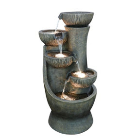 Aqua Creations Vancouver Pouring Bowls Mains Plugin Powered Water Feature