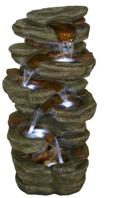 Aqua Creations Wellington Rock Falls Mains Plugin Powered Water Feature