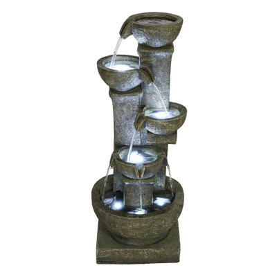 Aqua Creations Windsor Multi Bowl Mains Plugin Powered Water Feature ...