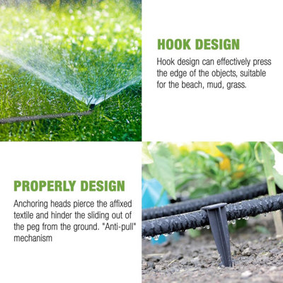 Aqua Drop Soaker Garden Hose-30m Flexible Hose Pipe-Premium Recycled Rubber Irrigation Pipe with 20 Soaker Hose Pegs - 7