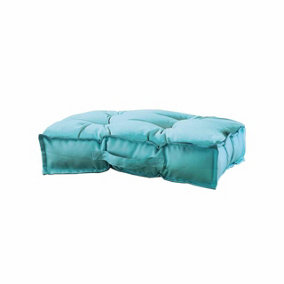 Aqua Garden Booster Cushion - Floor Pillow or Furniture Seat Pad with Water Resistant Fabric & Carry Handle - 51 x 51 x 10cm