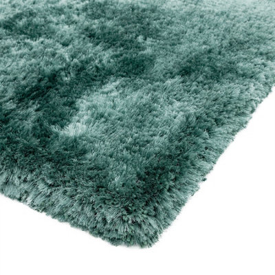 Aqua Handmade , Luxurious , Modern , Plain , Shaggy , Sparkle Easy to Clean Rug for Living Room, Bedroom - 140cm X 200cm