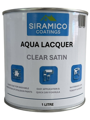 Aqua Lacquer - Clear Satin - Waterbased lacquer, low toxicity and no odour