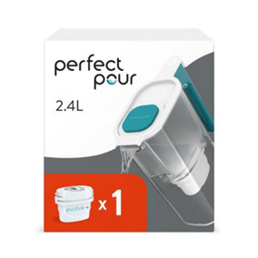 Aqua Optima Perfect Pour 2.4L Water Filter Jug & 1 Evolve+ Filter (1 Month Pack)