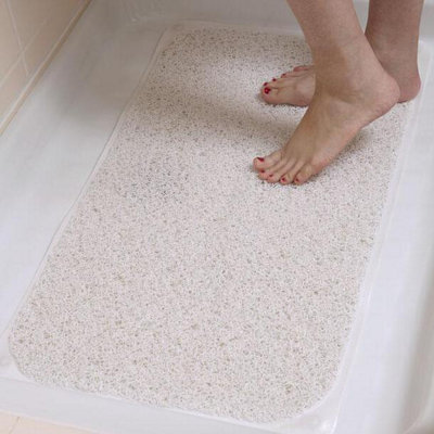 Aqua Rectangle Shower Rug for Ultimate Comfort and Stability
