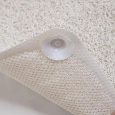 Aqua Rectangle Shower Rug for Ultimate Comfort and Stability