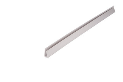 Aquaclad Bathroom Cladding - Edge Trim White - For 8mm | DIY At B&Q