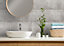 Aquaclad  Bathroom Cladding -  Tile Effect Slate 2.8m  - Offer includes panels, 1 adhesive & 1 edge trim