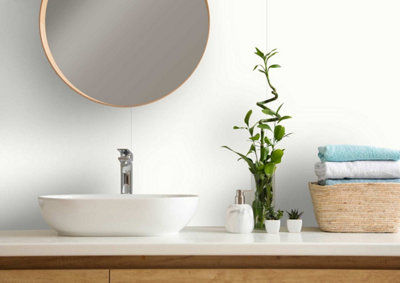 Aquaclad Bathroom Cladding -  White Gloss 2.8m  - Offer includes panels, 1 adhesive & 1 edge trim Price Comparisons | Compare The Build