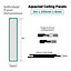 Aquaclad Bathroom Cladding -  White Gloss 3m  - Offer includes panels, 1 adhesive & 1 edge trim