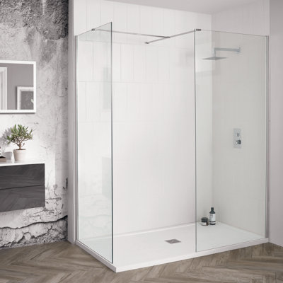 Aquadart Walk In Wet Room Shower Enclosure Screen 8mm - 700x2000mm - 4