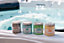 AquaFinesse Spa de Luxe 4-Pack Spa Fragrances Bath Salts, Four Elements