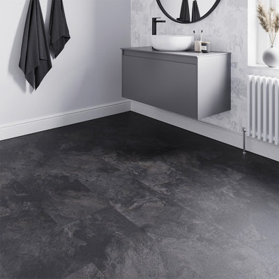 Aquafloor Vermont Slate - Tongue and Groove Waterproof Flooring - Kitchen Flooring and Bathroom Flooring