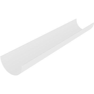 Aquaflow 2m White Half Round Gutter - PACK OF 5 | DIY at B&Q