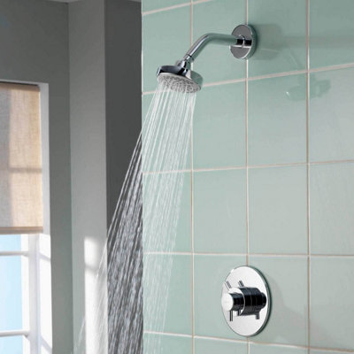 Aqualisa Aspire ASP001CF DL Concealed Thermostatic Mixer Shower With Fixed Head Chrome