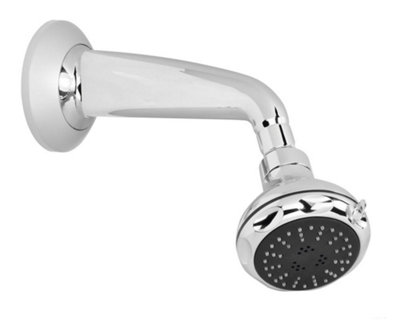Aqualisa Hydramax 3 Mode Multi Spray Fixed Swivel Shower Head & Wall Arm Chrome