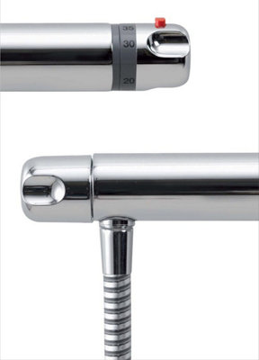 Aqualisa Midas MD100EBAR Thermostatic Mixer Shower With Adjustable Head & Fixing Bracket Chrome
